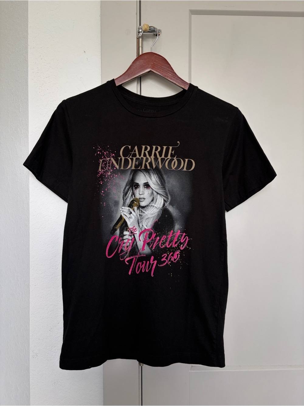 2000s Y2K 2019 CARRIE UNDERWOOD CRY PRETTY COUNTRY TOUR T-SHIRT BLACK WOMEN’S S